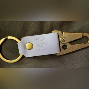 Gold and Gray Keychain